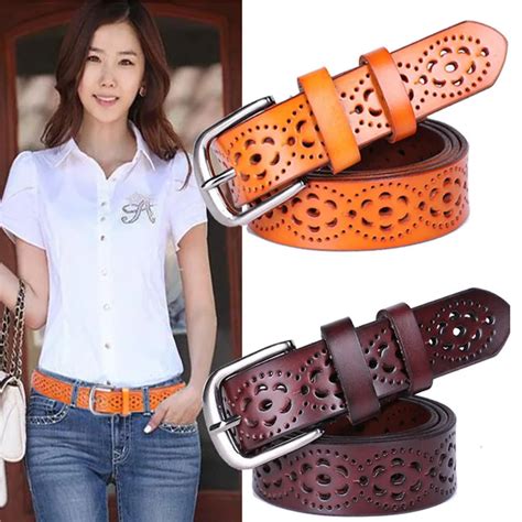 WOMEN'S LUXURY LEATHER BELTS 